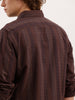 Slim Fit Striped Shirt  | Brown