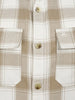 Classic Double Pocket Checkered Shirt | Beige