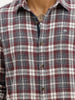 Classic Slim Fit Checkered Shirt | Maroon