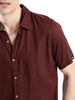 Chocolate Brown Viscose Shirt