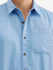 Solid Teal Casual Shirt