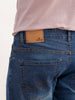 Faded Slim Fit Denim Jeans | Dark Blue | WUJN2609F