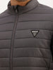 Solid Comfort Fit Puffer Jacket | Olive