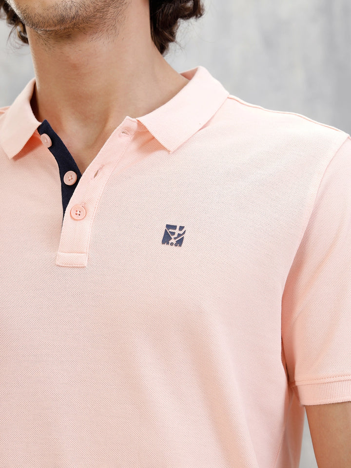 Sporty Polo T-Shirt | Pink