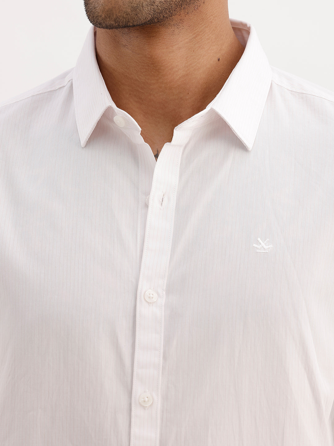 Solid Slim Fit 100% Cotton Shirt | Pink