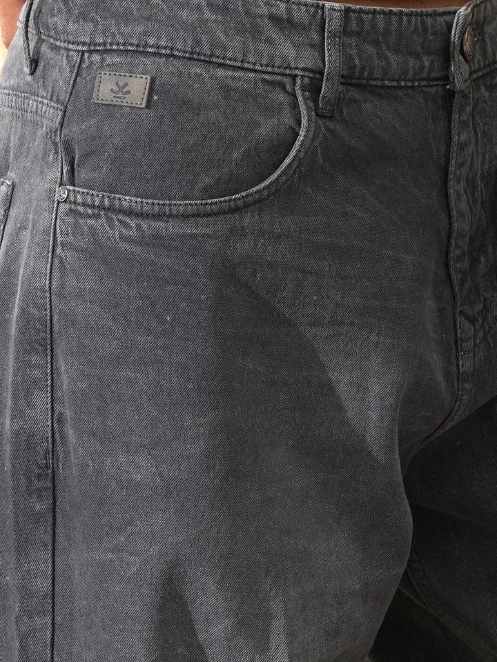 Washed Loose Fit Jeans | Grey