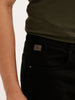 Solid Straight Fit Denim Jeans | Black
