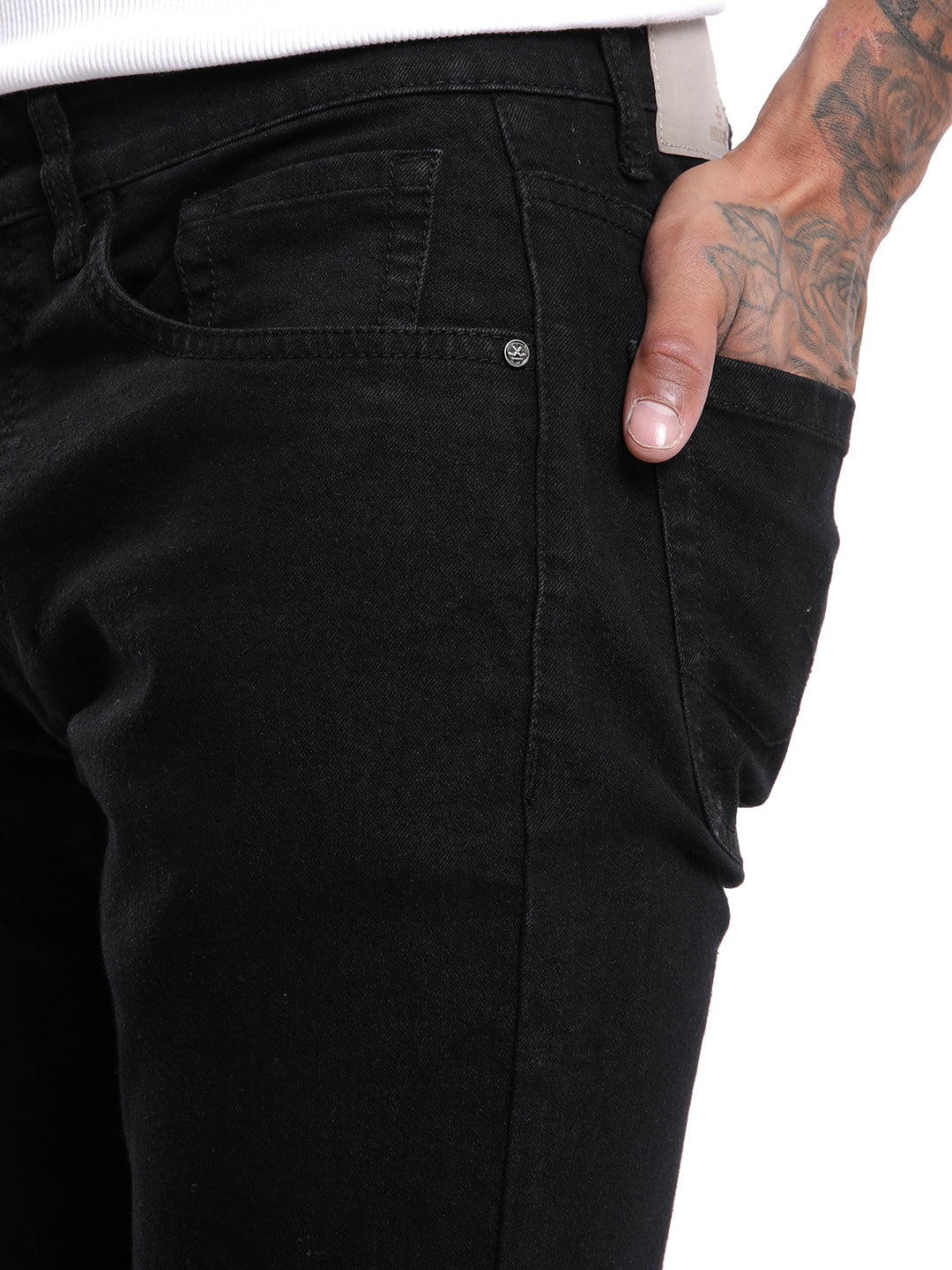 Timeless Black Five Pocket Jeans