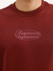 Placement Printed Sweatshirt | Maroon