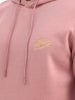 Comfort Fit Embroidery Detail Hooded Sweatshirt | Pink