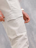 Cotton Stretch Twill Cargo Jogger I Light Grey