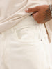 Solid Loose Fit Denim Jeans | White | WTJN1089M