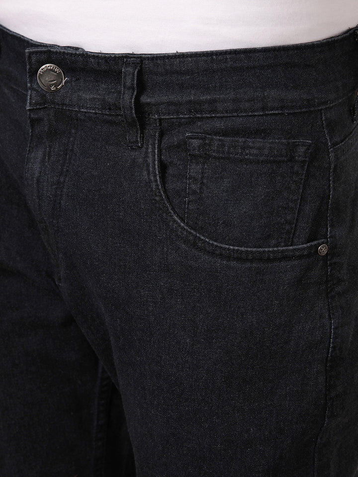 Casual Slim Tapered Jeans | Black