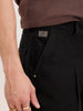 Pleated Loose Fit Denim Jeans | Black