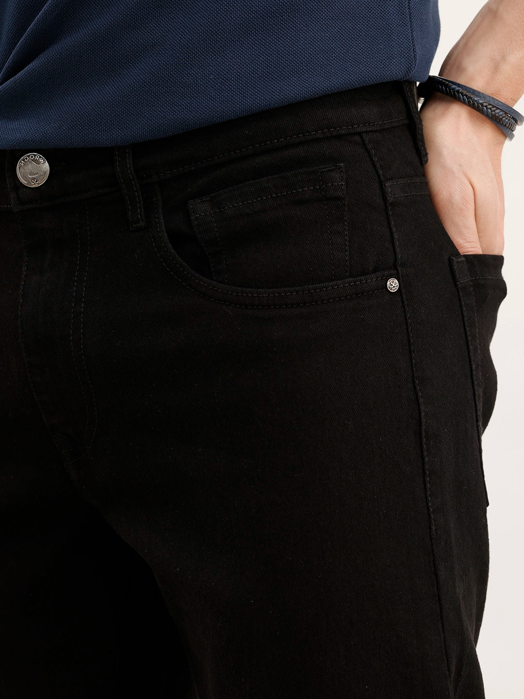 Classic Slim Fit Denim Jeans | Black