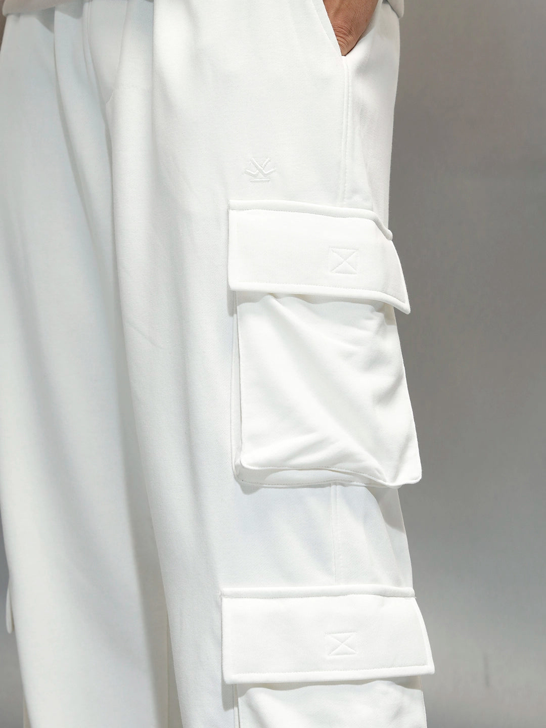 Casual Utility Pocket Joggers for Men | Off White