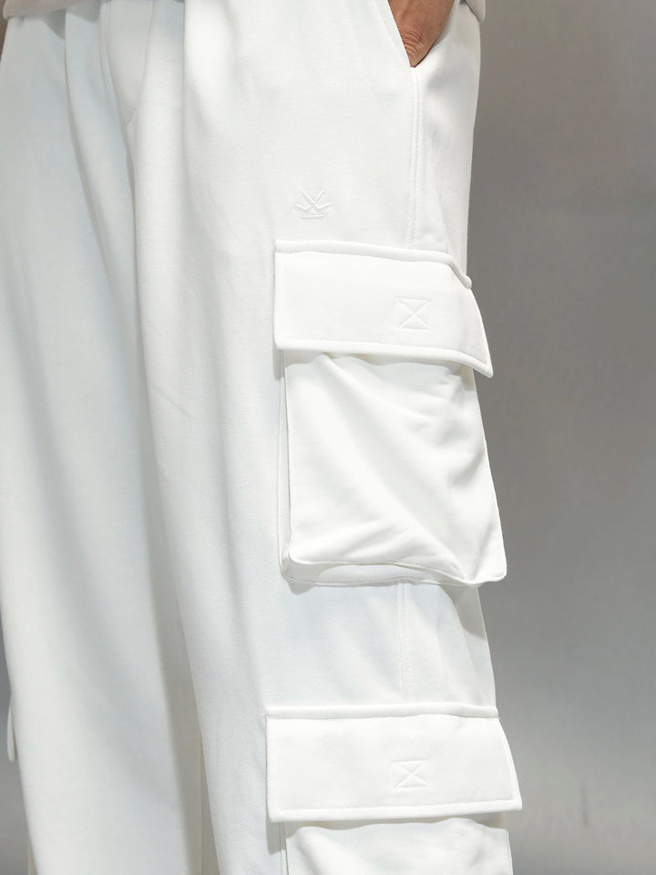 Casual Utility Pocket Joggers for Men | Off White