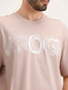 Classic Placement Printed T-Shirt | Brown