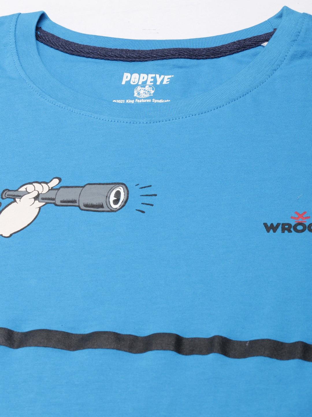 Printed Popeye Blue T-Shirt