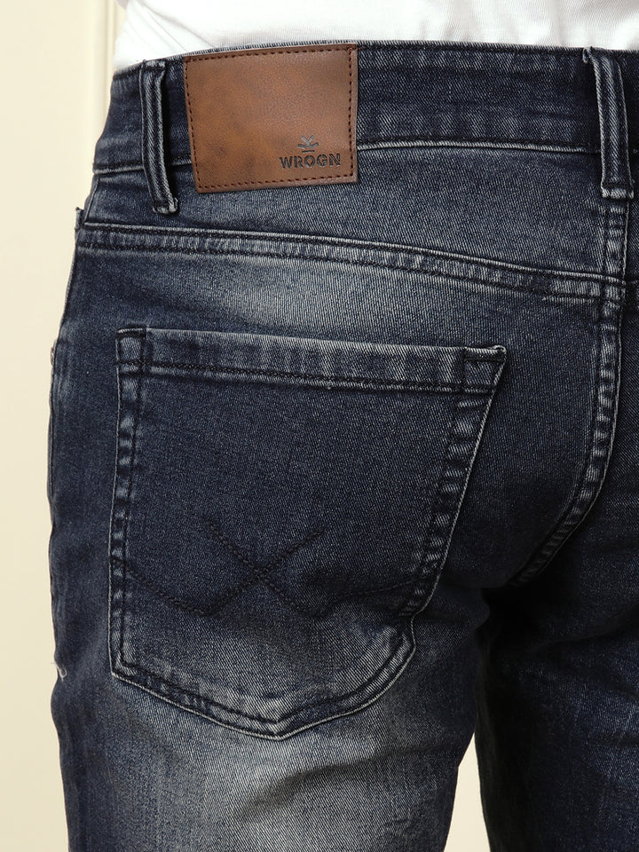 Acid Washed Patched Jeans