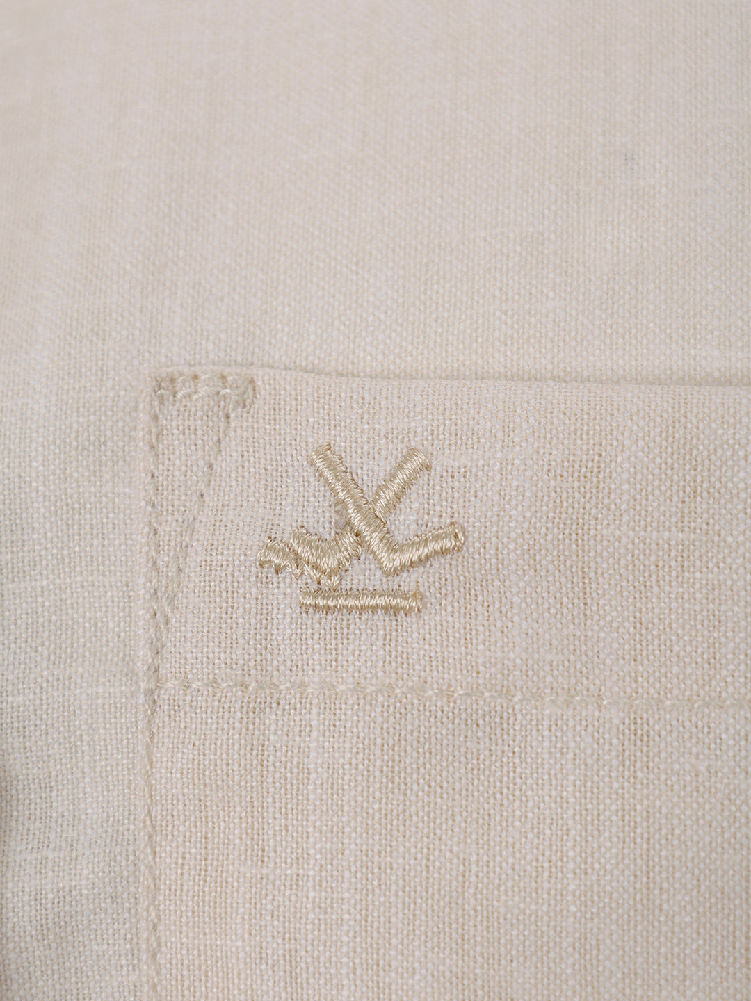 Solid Regular Fit Full Sleeve Shirt | Beige
