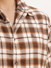 Slim Fit Full Sleeve Checkered Shirt | Brown | WSH02FSSL0324S