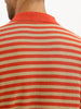 Textured Slim Fit Flatknit Polo T-Shirt | Beige