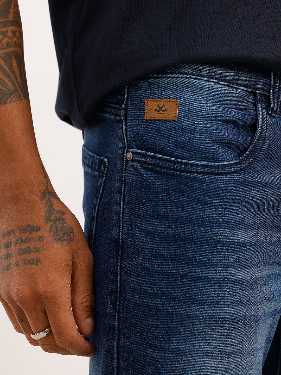 Faded Skinny Fit Denim Jeans | Blue