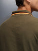 Men's Casual Slim fit Polo T-Shirt  | Olive