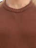 Comfort Fit Faded Sweater | Rust