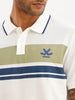Classic Placement Printed Polo T-Shirt | White