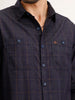 Comfort Fit Double Pocket Shirt | Blue