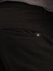Solid Straight Fit Cargo Trousers | Black