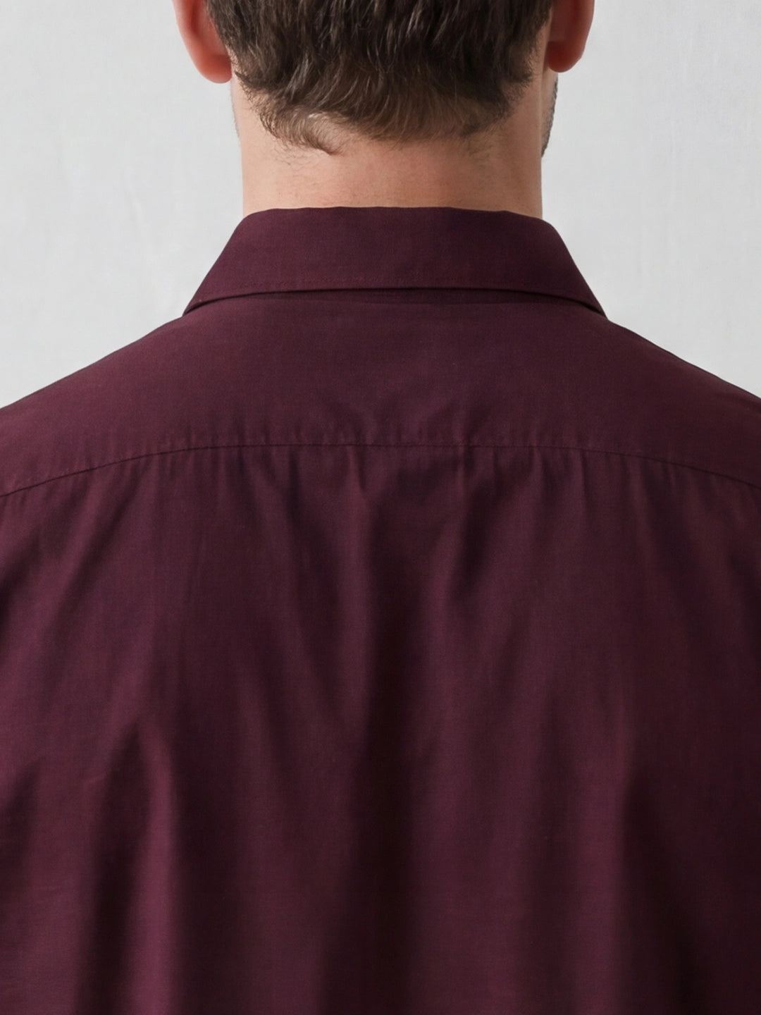 Solid Slim Fit Full Sleeve Shirt | Wine