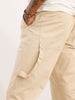 Solid Straight Fit Carpenter Trouser | Beige