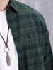 Checkered Full Sleeve Regular Fit Shirt | Green