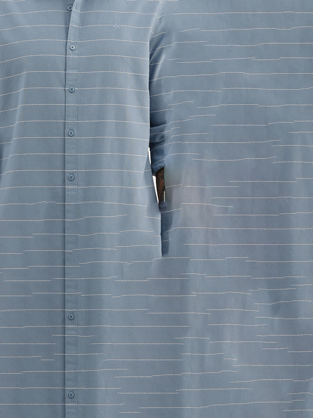 Classic Slim Fit Striped Shirt | Blue