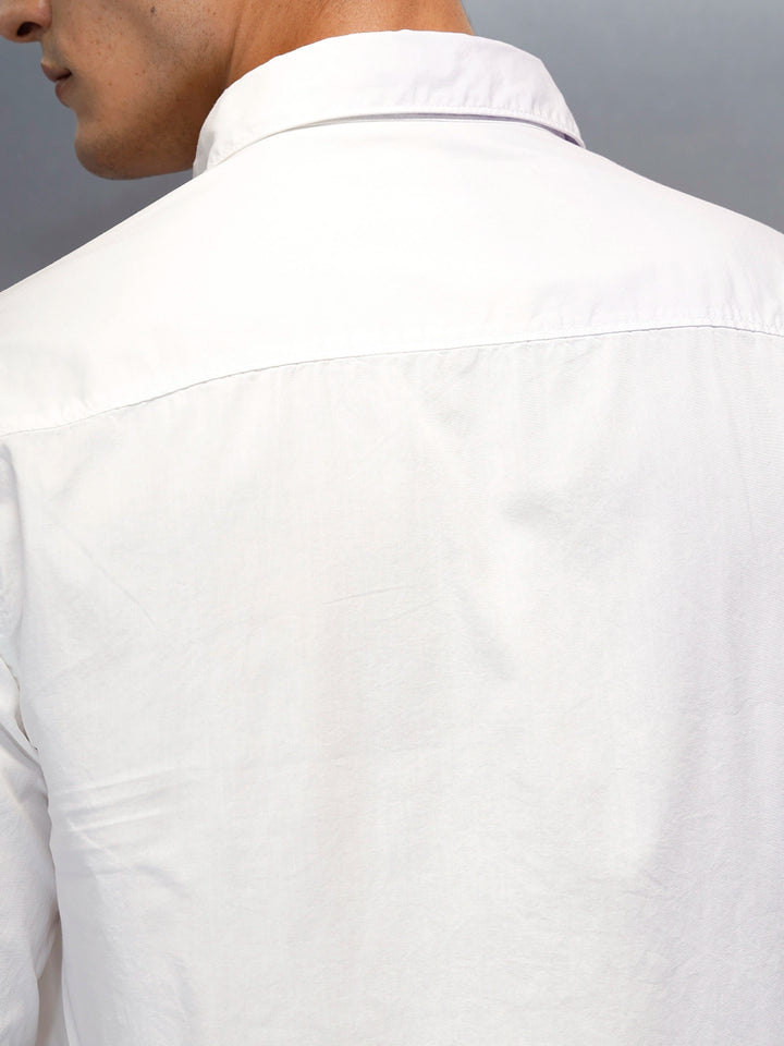 Men's Casual Comfort Fit Shirt | White