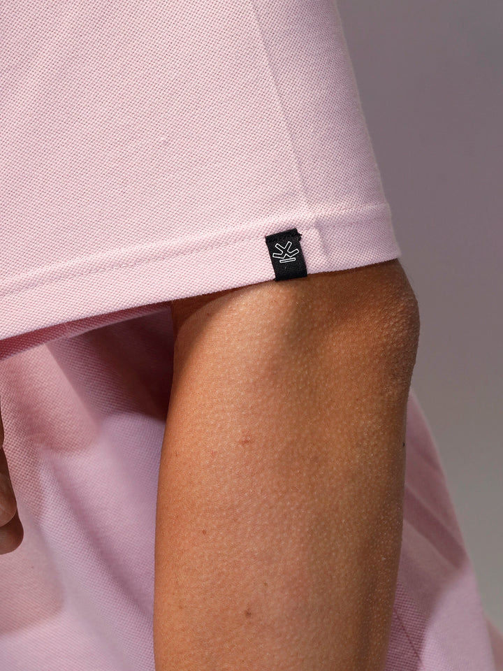 Men's Casual Oversized Fit Polo Collar T-Shirt | Pink