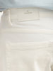 Solid Straight Fit Denim Jeans | White