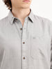 Slim Fit Checkered Shirt  | Grey