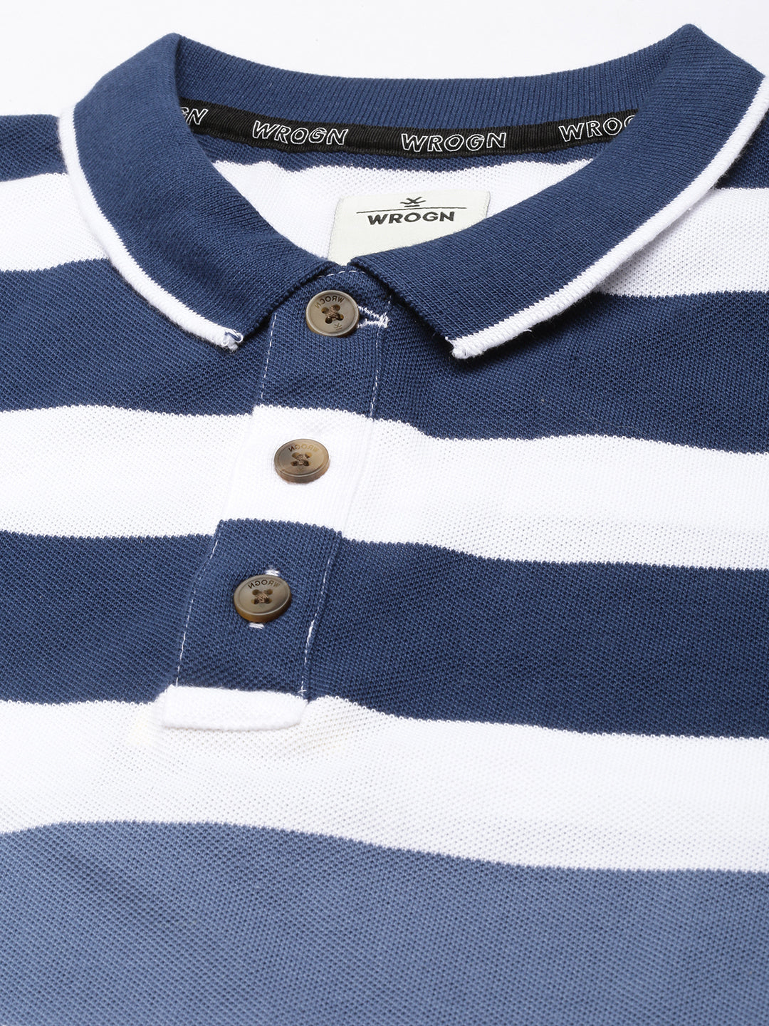 Striped Fade Polo T-Shirt
