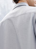 Men's Casual Short Sleeves Textured Shirt | Grey