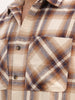 Checkered Slim Fit Double Pocket Shirt | Brown