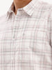 Checkered Slim Fit Shirt | White