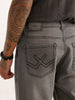 Bootcut Fit Solid Denim Jeans | Grey