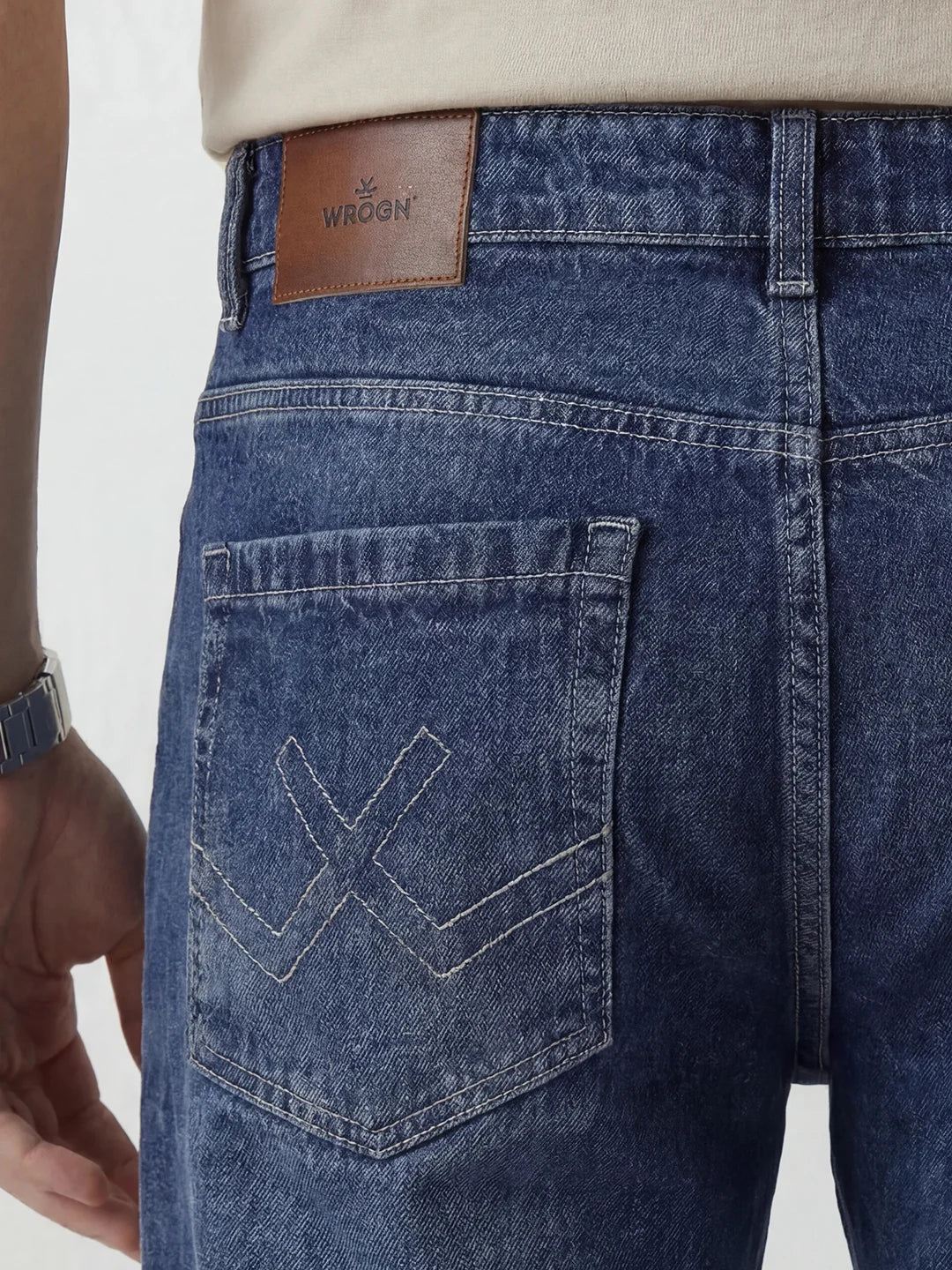 Anti Fit Light Faded Denim Jeans | Blue