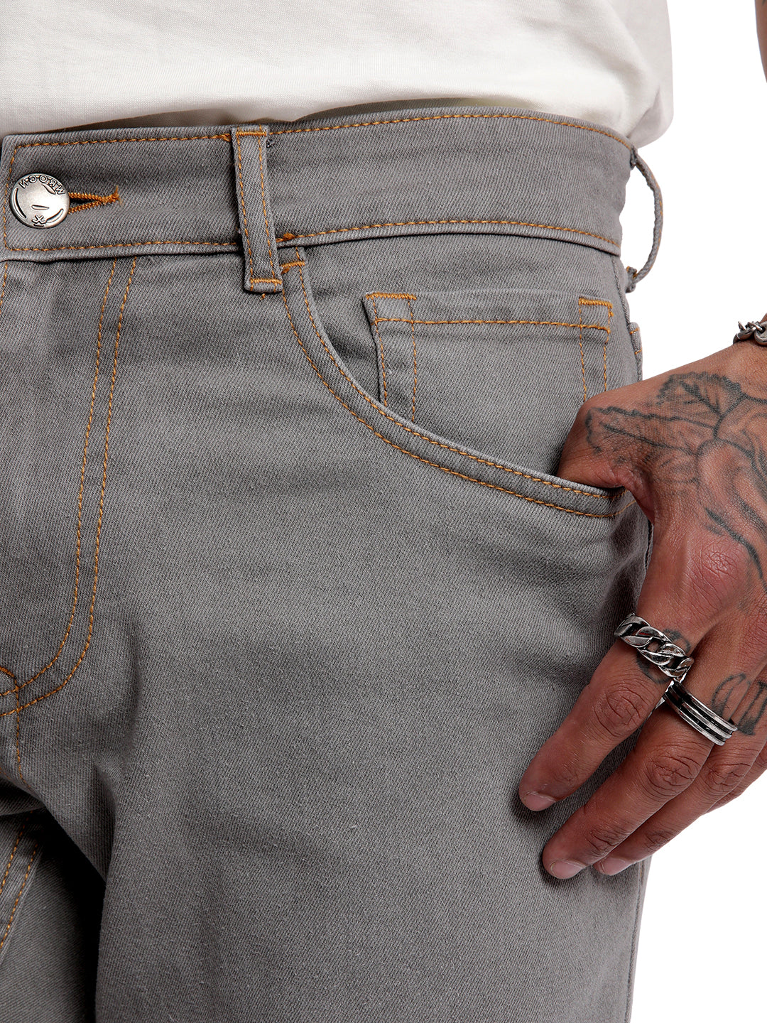 Sleek Slim Fit Grey Jeans