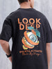 Bizarre Elements Inspired Oversized Back Print T-Shirt | Black