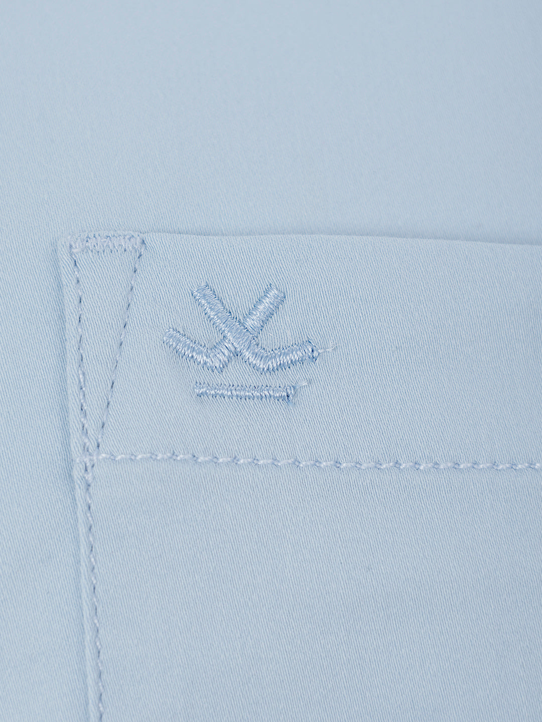 Solid Slim Fit Full Sleeve Shirt | Light Blue